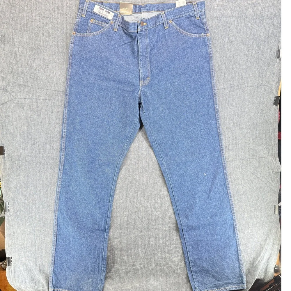Dickies Jeans Mens 40x36 Blue 100% Cotton Regular Fit Straight Leg C993RNB
